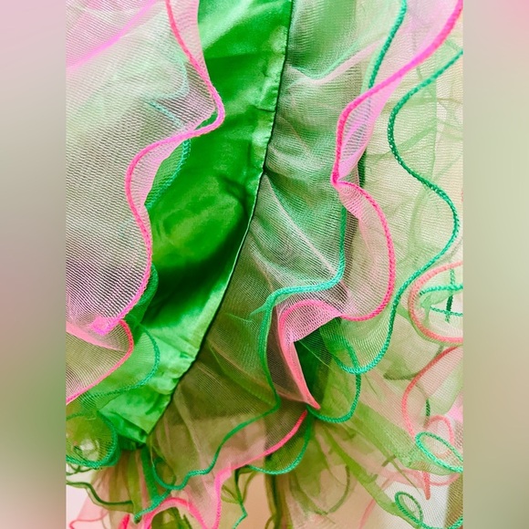 Ever Pretty Purple & Green Sequin Top Dress with Green Sash -Comes with Sash Pin - Picture 6 of 16